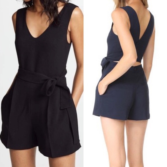 Club Monaco Black Madria Romper - Picture 2 of 16